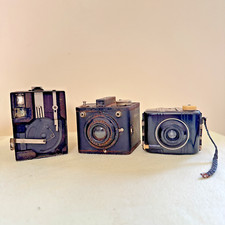 Lot of 3 Vintage Box Cameras Baby Brownie, No. 1 Brownie, Six-20 - Parts Only