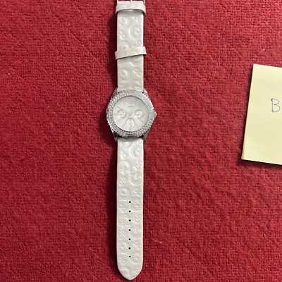 GUESS Swarovski Crystal Rock Candy G Logo MOP Ladies Watch  display picture 2