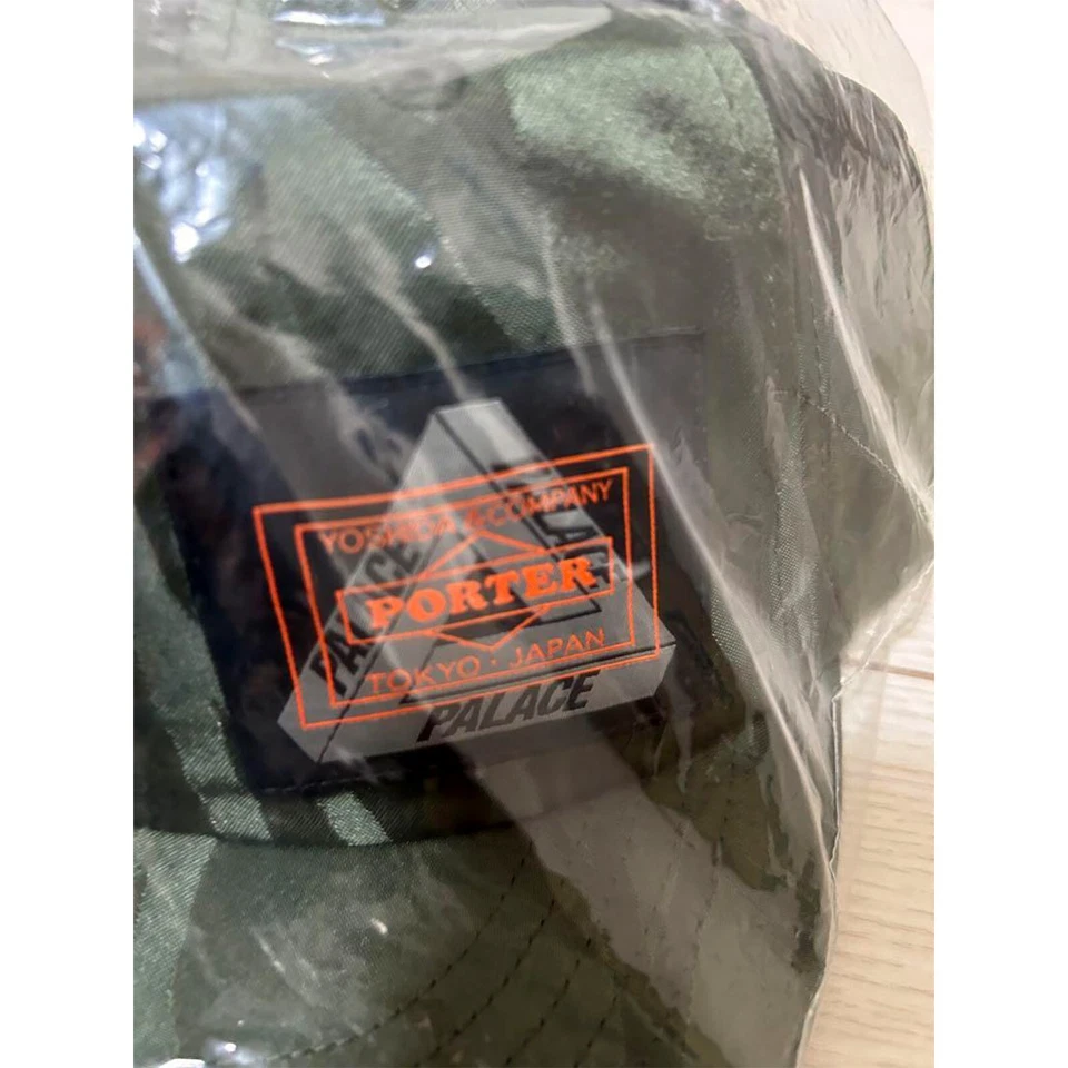 PALACE SKATEBOARDS PORTER GORRA BOLSILLO Patrón Olivo Nylon Jacquard Japón Nuevo Foto 3 de 4