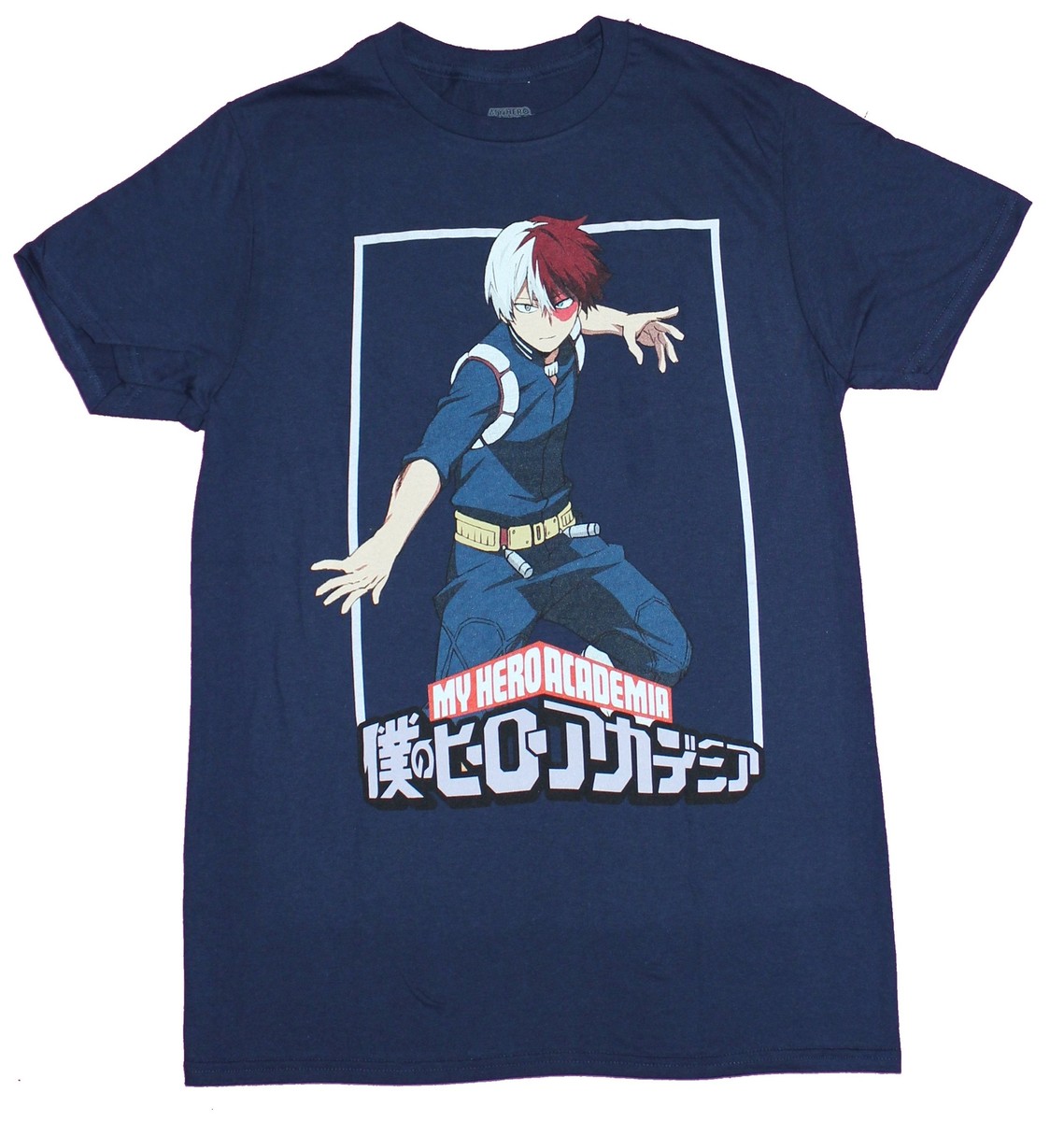 My Hero Academia Adult New T-Shirt - Shoto Todoroki Action Ready