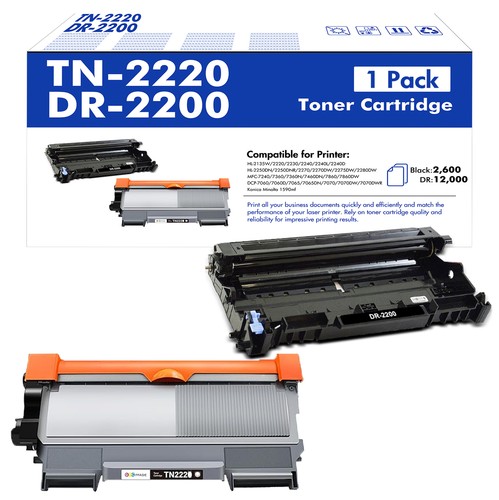 Toner+Trommel compatible with Brother TN-2220 HL-2250DN MFC-7360N 7460DN Fax2840 - Afbeelding 6 van 10
