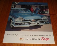 Original 1957 Dodge Swept Wing Royal Lancer Deluxe Sales Brochure Custom Original 1957 Dodge Swept Wing Royal Lancer Deluxe Sales Brochure Custom