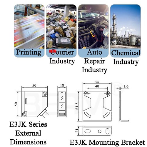 E3JK-R4M1/DS30M1/5DM1 Sensor 90-240VAC Specular Reflection Photoelectric Switch - Picture 4 of 20