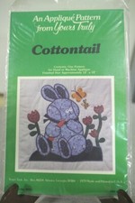 NEW 1979 Yours Truly Machine / Hand Applique Pattern "Cottontail" #3033 USA Made