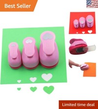 Versatile Heart Punch Set - 3 Piece Set 8mm, 15mm, 25mm for Easy Crafting