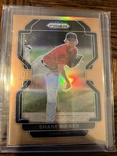 2022 Prizm Tier II Base Neon Orange #192 Shane Bieber /100 - Cleveland Indians