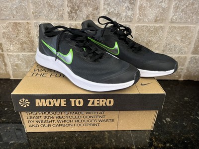 Nike STAR RUNNER 3 GS Sneaker Kids Running Black/Green Multi Sz DA2776-006 NEW