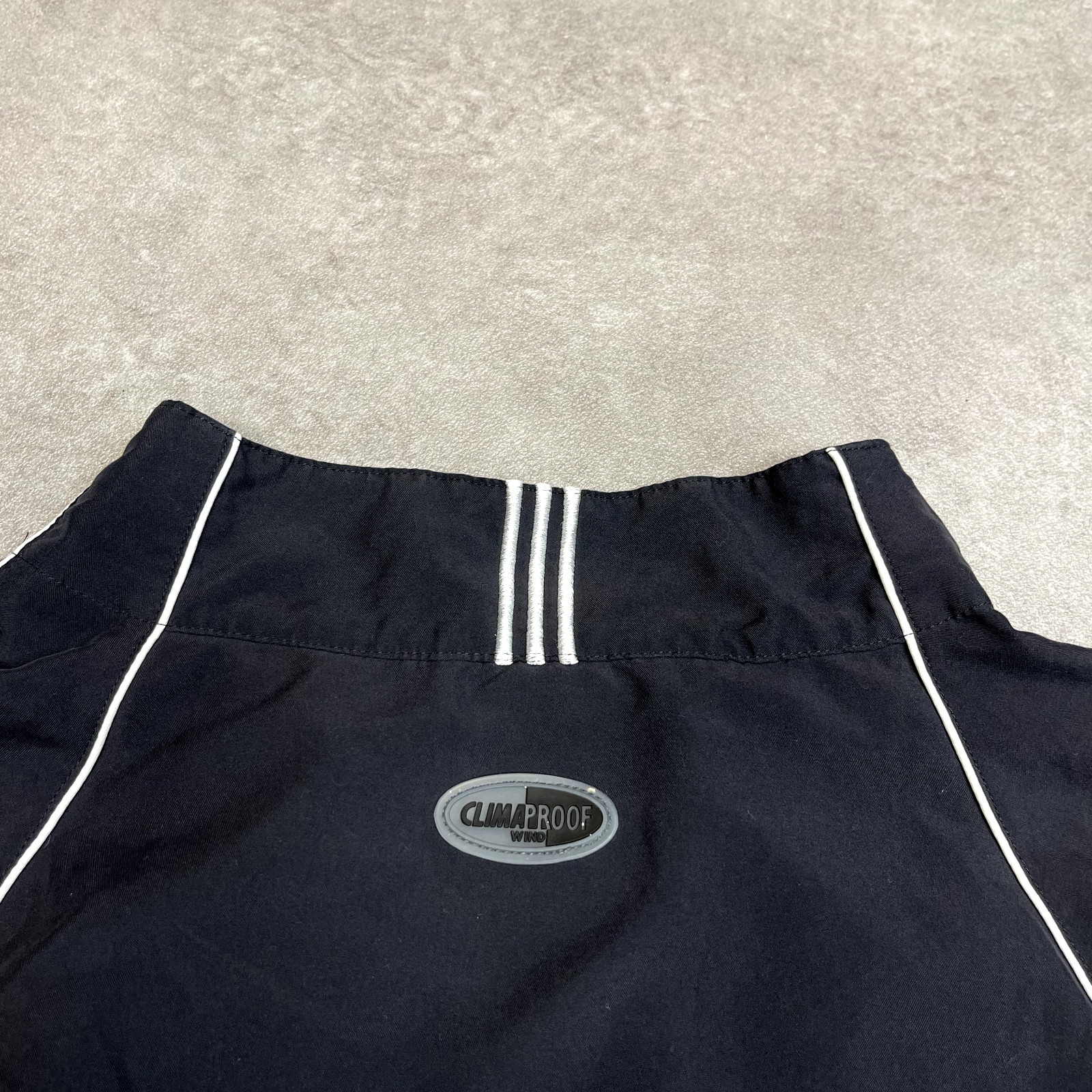 Adidas Anorak Jacket Mens Y2K Half Zip Pull Over Windbreaker, Black, XL image 4