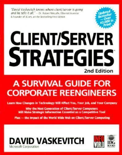 Clientserver Strategies By David Vaskevitch 1995 Paperback For Sale Online Ebay - 