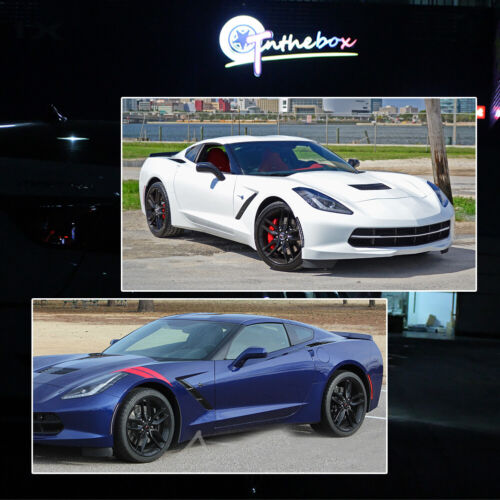 Luces LED laterales delanteras blancas + traseras rojas 4X para Chevy Corvette C7 2014-2019 - Imagen 10 de 12
