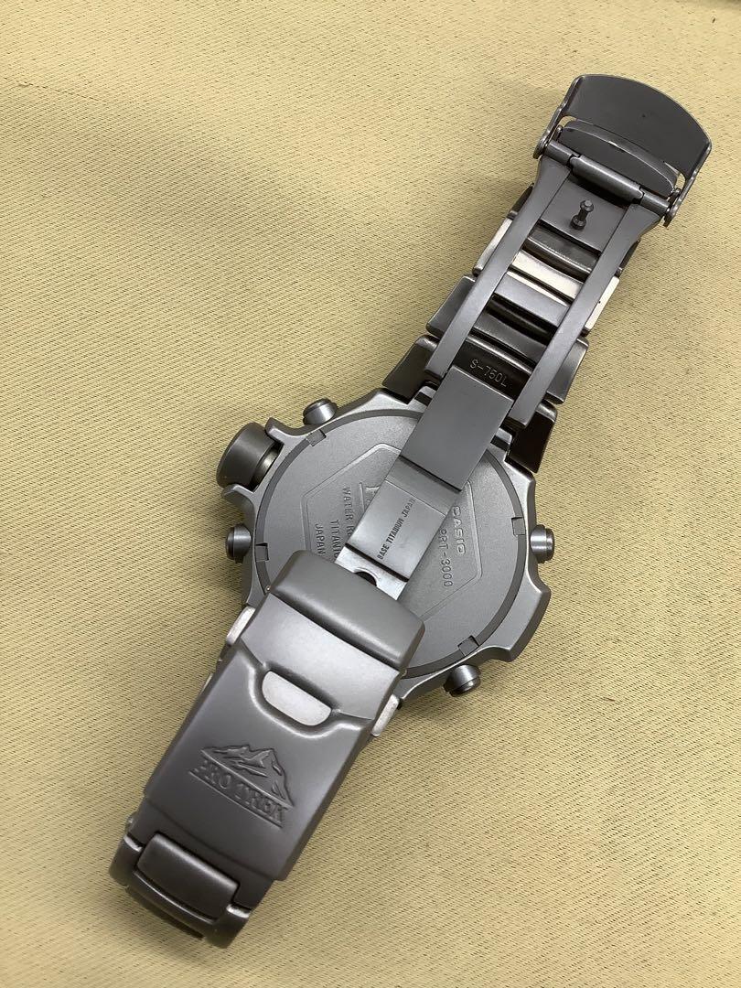 RARE VINTAGE DIGITAL WATCH CASIO PRO TREK PRT-3000 TITANIUM RARE VINTAGE DIGITAL WATCH CASIO PRO TREK PRT-3000 TITANIUM