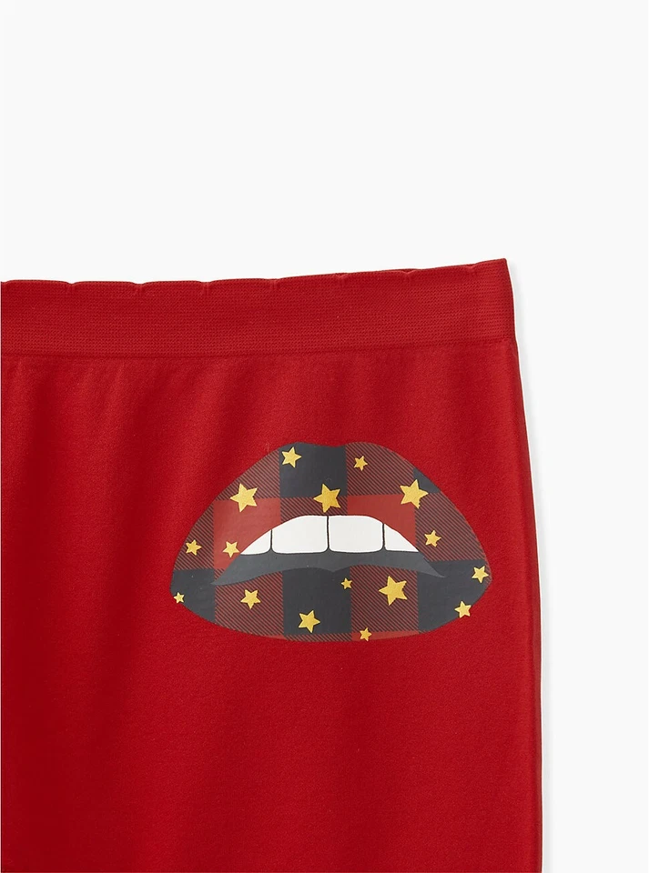 Torrid Rojo Panty Labios a Cuadros Sin Costuras Niño Corto Nuevo con Etiquetas Nuevo 3X Foto 2 de 4