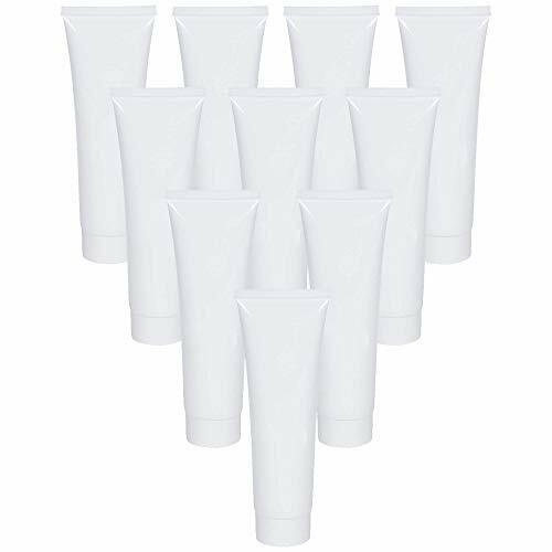 10 Pack 1 oz Empty Plastic Squeeze Tubes W/ Screw Caps Lotion