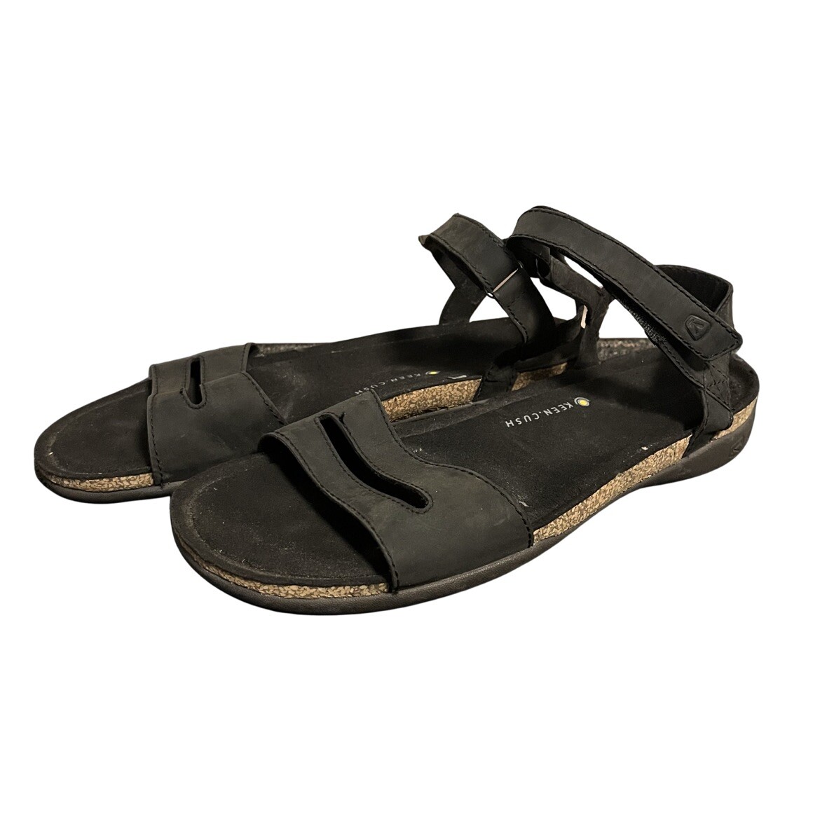 Keen Ana Cortez Sandals Slingback Leather Black Women 11