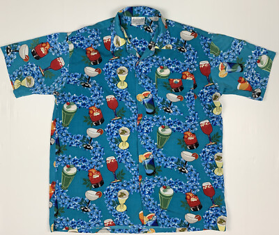 Fabiani Exclusive Men's Short Sleeve Button Up Hawaiian Shirt Size