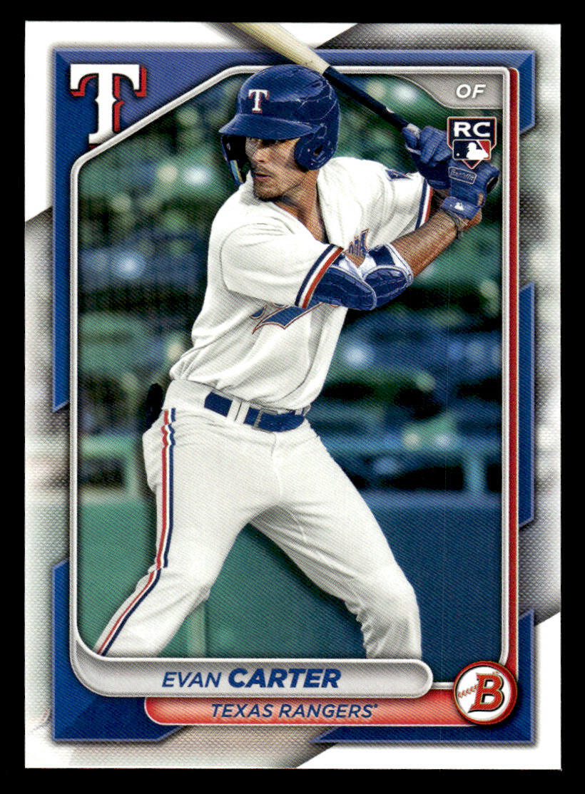 Evan Carter #46 Baseball Cards 2024 Bowman trading card — raw and PSA graded price guide
