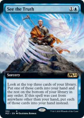 Extended Art Sporeweb Weaver NM Foil English MTG Magic 2021 Core Set Magic Card