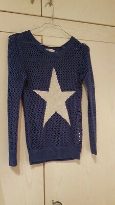 Strickpullover Pullover Mit Sternen Damen H&M Pullover 170 Langarm