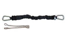 Davis Instruments DockShockle Dock Line Snubber for Smaller Boats, Black, 12"