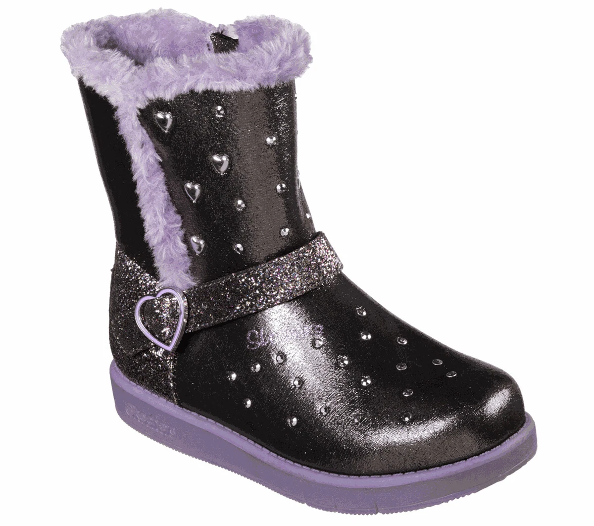 retfærdig fabrik flydende New Girl&#039;s SKECHERS Boots Lights Twinkle Toes: Glitzy Glam - Sparkle  Hearts | eBay