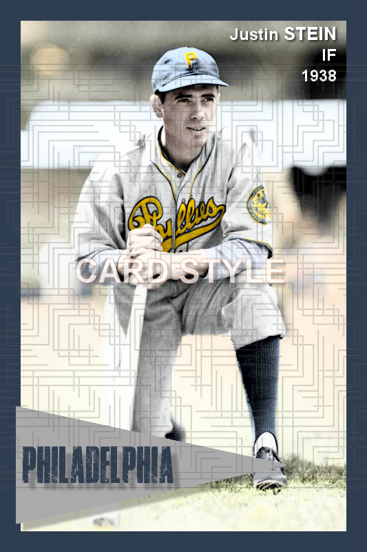 Justin Stein - 1938 Philadelphia Phillies - choose a size