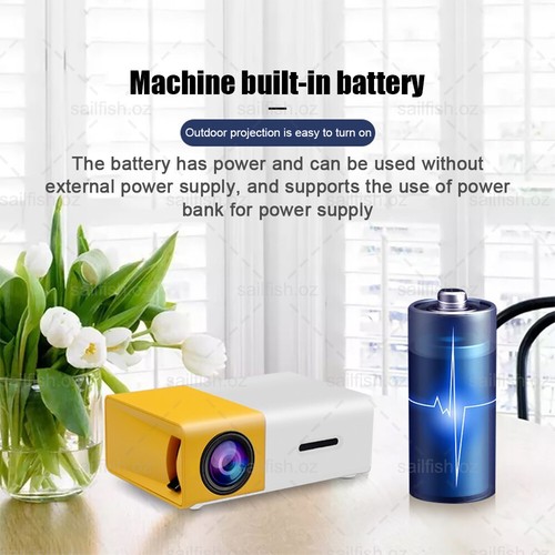 Mini Projector HDMI USB LED HD 1080P Home Cinema Portable Pocket Projector Party - Picture 12 of 22