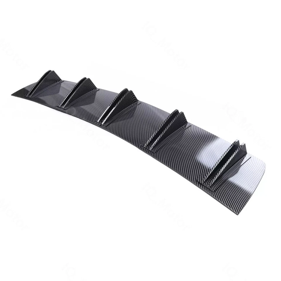 Difusor de parachoques trasero de carbono Fit E90 E92 F30 F10 G30 5 aletas alerón divisor de labios Foto 2 de 4