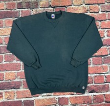 Vintage 90s Blank Russell Athletic Crewneck Sweatshirt Green Size 2XL USA Made