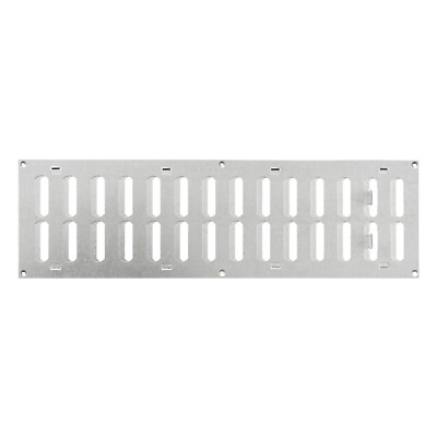 Lüftungsgitter 500 mm x 150 mm mit Rolladen-Flachkanalabdeckung