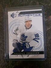 2018-19 Upper Deck SP Rookie Authentics Andreas Johnsson RC Card# 118. rookie card picture