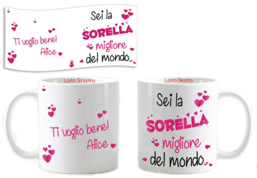 Tazza personalizzata abbracci Nonna Zia Madrina Madre Sorella Amica NATALE - Foto 23 di 34