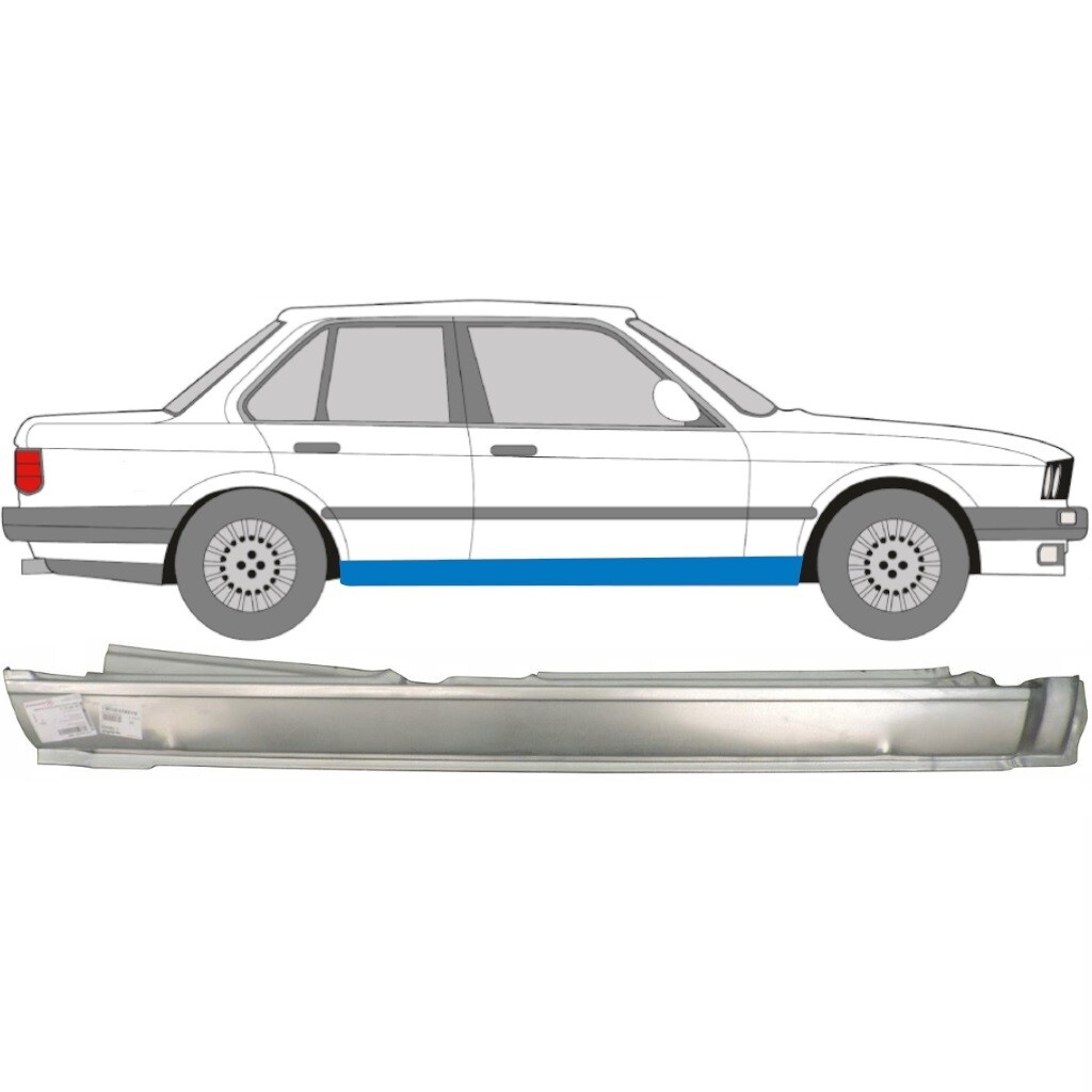 BMW 3 E30 1982-1994 FULL SILL REPAIR PANEL ROCKER PANEL / RIGHT RH