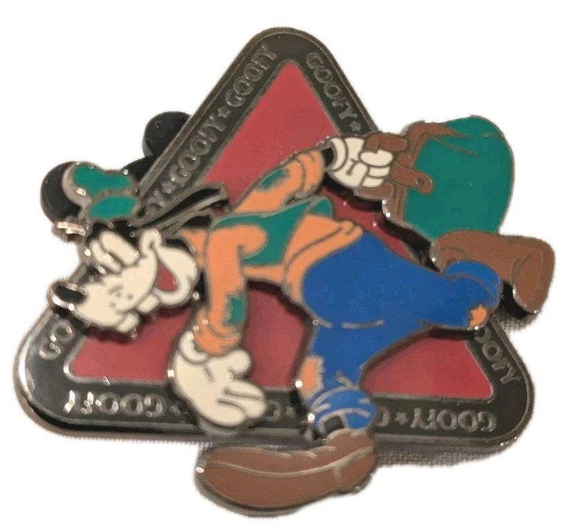 Vintage 2004 Disney Goofy Enamel Pin First Release Triangle Trading Collectible