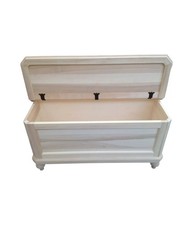 CASSAPANCA IN LEGNO GREZZA L.120 P.45 H.59 (956).