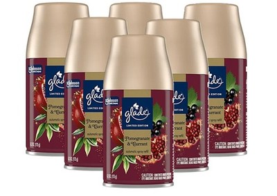 NEW Glade Automatic Refill Pomegranate & Currant 6.2oz - 6 pack