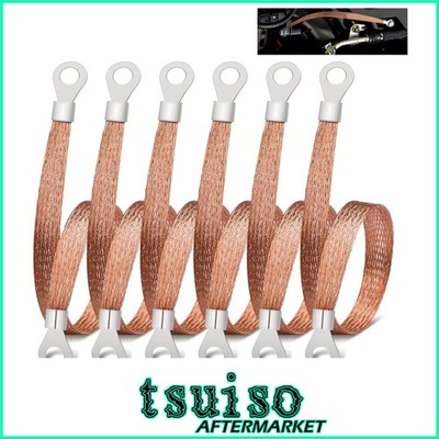 High-Performance 6 PCS 12-Inch Automotive Ground Straps for Reliable Engines