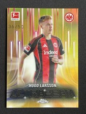 Hugo Larsson 2025-26 Topps Chrome Bundesliga Ultrabeam Gold Refractor /50 #UB-7