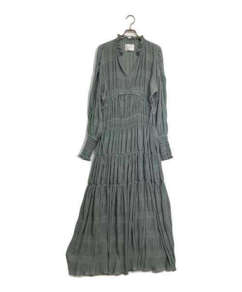 Ameri                    SHIRRING PLEATS DRESS bl… - image 1