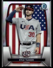 Kyle Tucker 2023 Bowman Chrome WBC Flag Variation Refractor /499 #WBC-91 USA