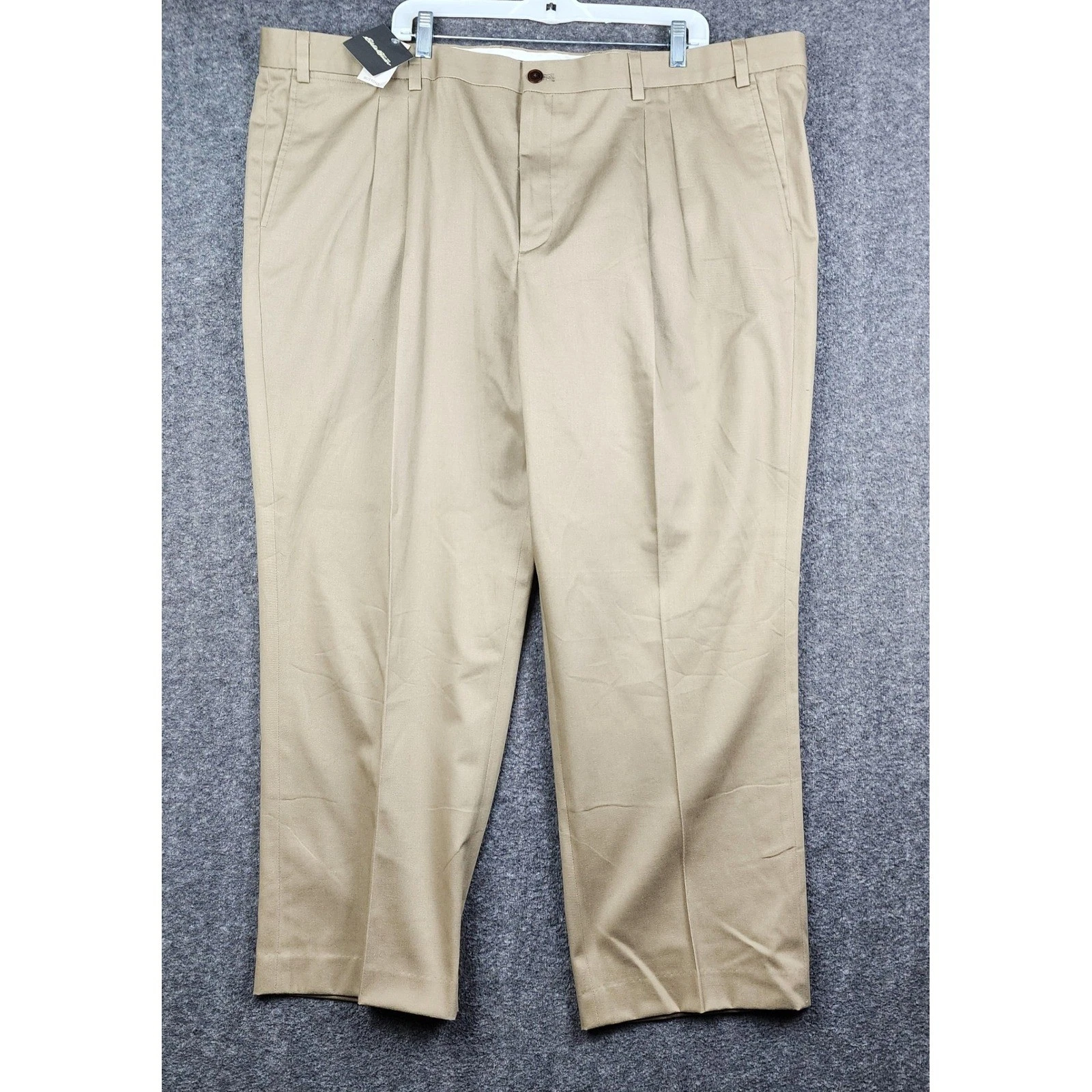 Eddie Bauer Chino Pants Mens 48 Khaki Cotton Straight Leg New With Tags