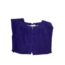 Vintage Purple High Waisted Cotton Pants Women  s 14 / L