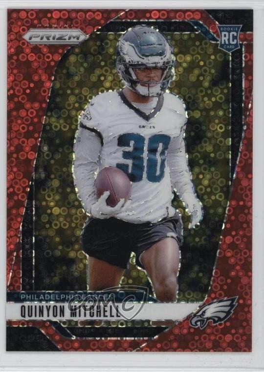 2024 Panini Prizm Rookies No Huddle Red Prizm 65/75 Quinyon Mitchell #381 5z0