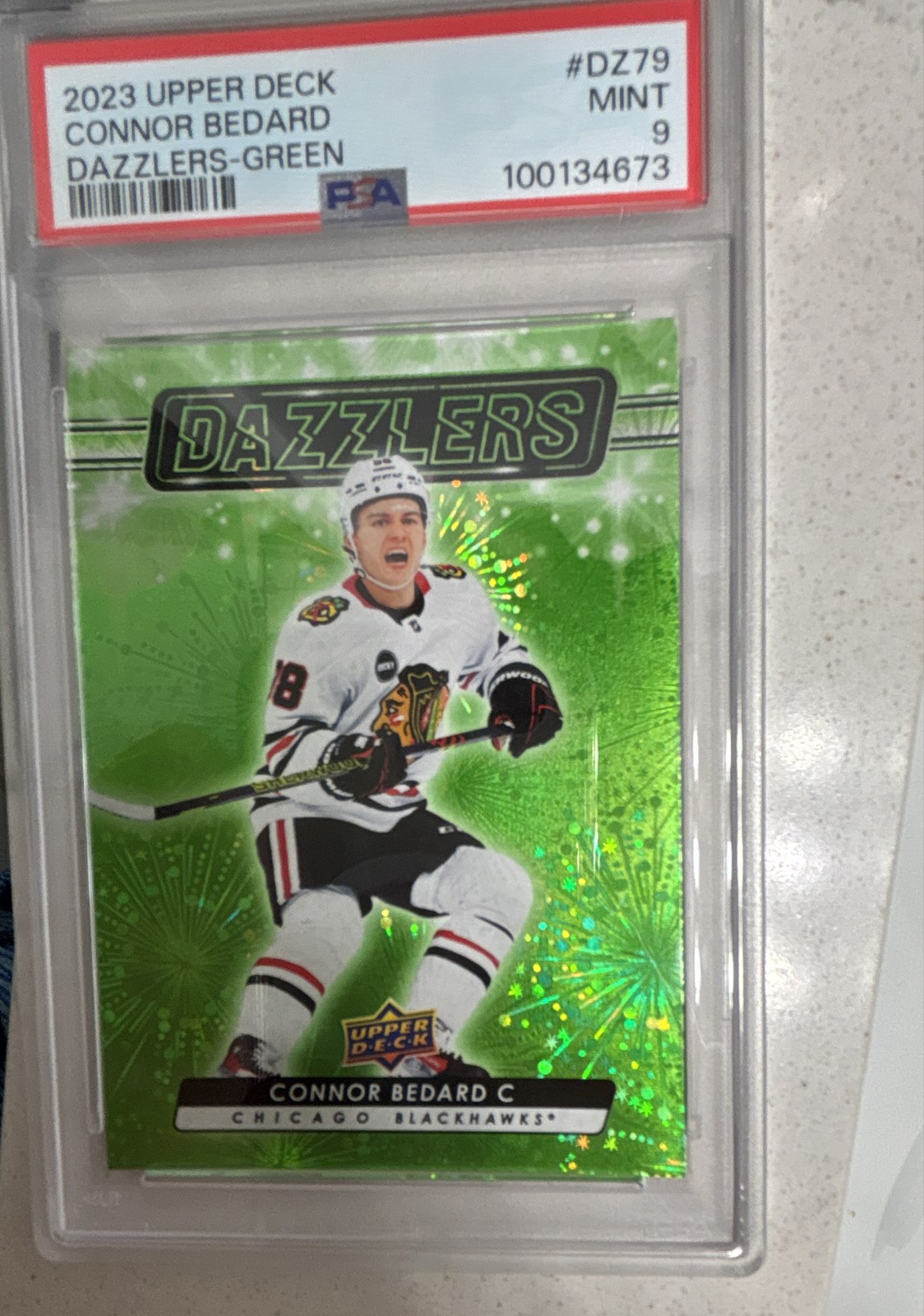 2023-24 Upper Deck Series 2 - Dazzlers Connor Bedard #DZ-79 Green (RC)
