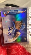 Topps 2020 Chrome Shun Yamaguchi #USA-SY Rookie Autograph Baseball Card. rookie card picture