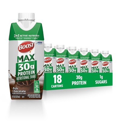 Boost Max Protein Shakes Ready To Drink - 30G High Protein Shake - Chocolate