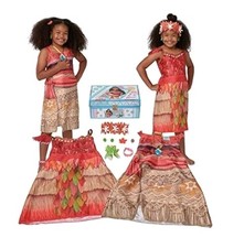Disney Princess Moana Dress-Up Trunk 11-Piece Costume Set New In Box