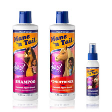 Mane ‘n Tail Spirit Untamed Shampoo Conditioner Detangler Caramel Apple Kids