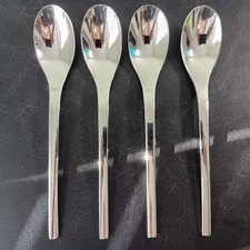 Set Of 4 WMF Cromargan "Nordic" 9" Stainless Steel Serving Spoons