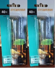 2 Pack- Sylvania Clear Appliance 40 Watt T6.5 Intermediate Base Light Bulbs