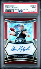 2024 PANINI SELECT SIG MAROON PRIZM #SPDMI DON MAJKOWSKI 46/75 PSA 9 AUTO